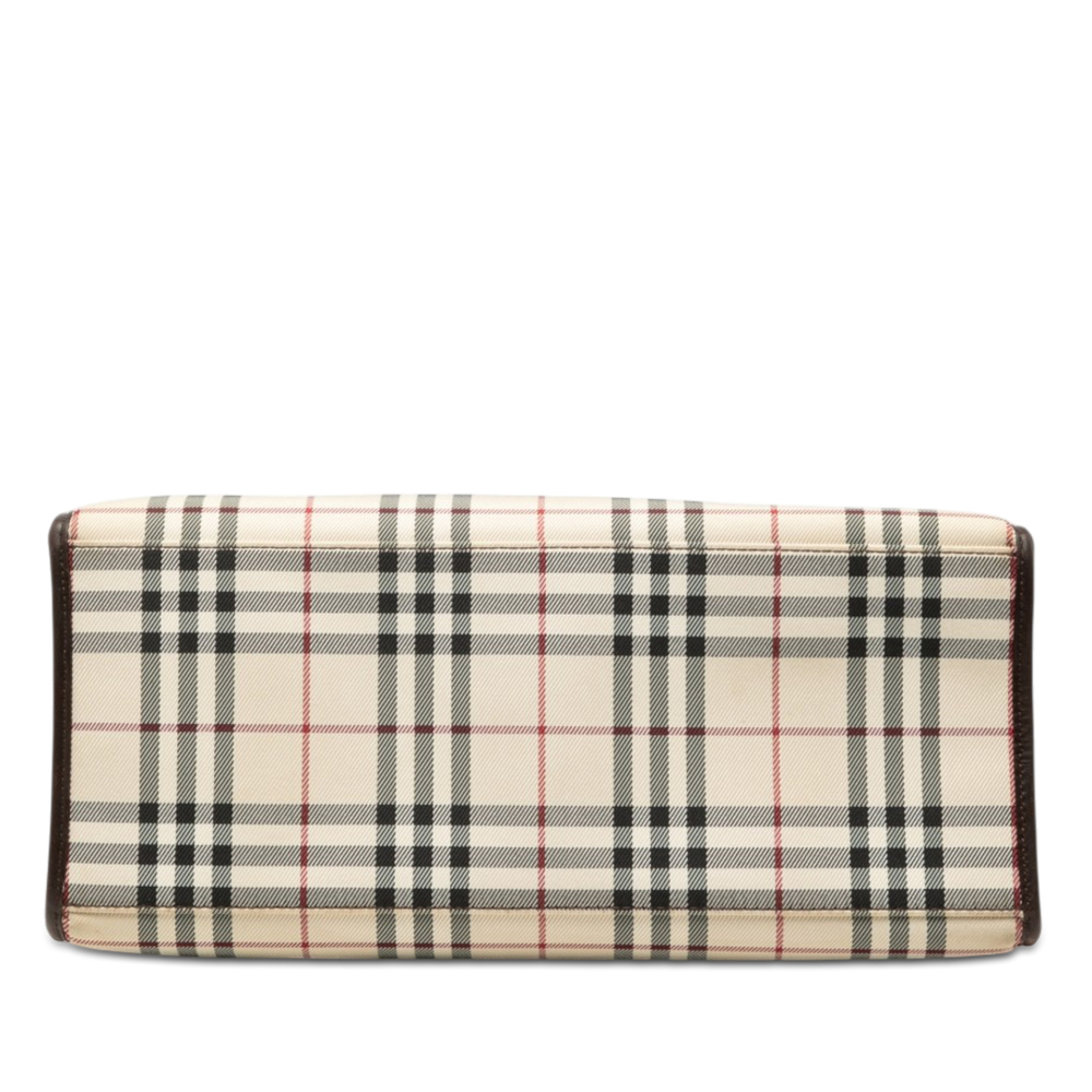 Pre-Loved Burberry House Check Canvas Convertible Tote - Picture 3 of 6